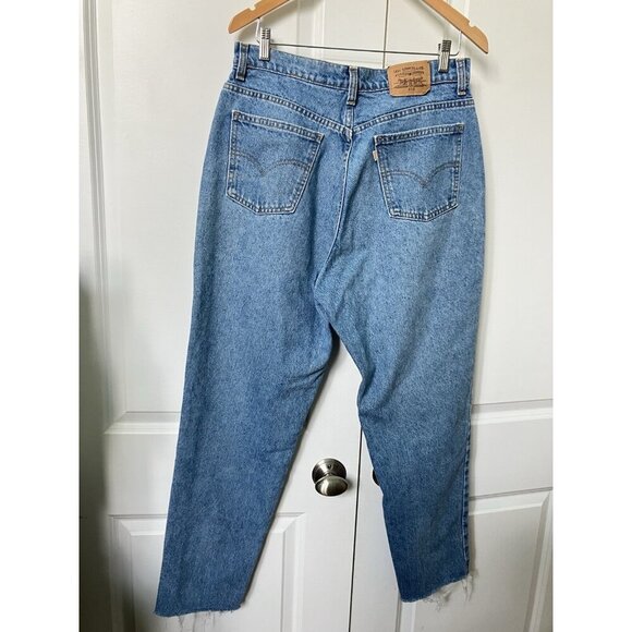 Vintage Levi’s 816 Jeans Mens 34 White Tag Tab Blue Cotton Classic 5 Pocket - Picture 3 of 11